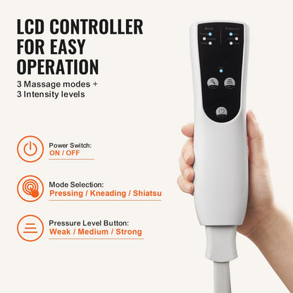 VEVOR Full Leg Massager, Air Compression Leg Massager for Foot Calf Thigh Knee, 3 Modes & 3 Intensities, Leg Compression Massage Boots for Circulation, Relaxation, Pain Relief - Great Gift for Mom/Dad